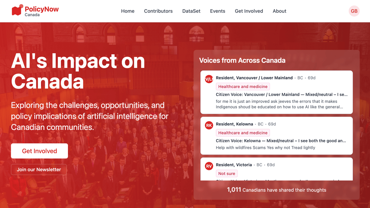Policynow screenshot