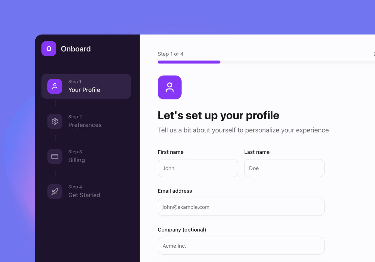 Customer onboarding