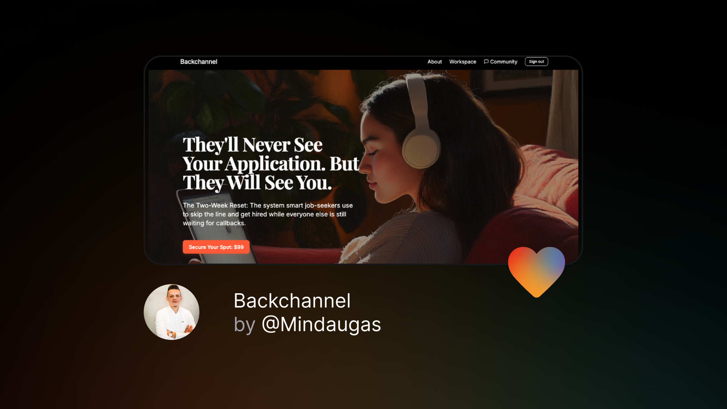 How Mindaugas Built Backchannel with Lovable