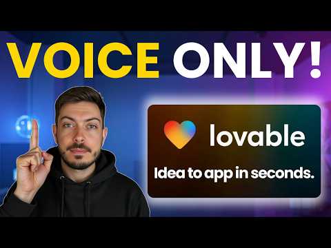 I Built An App Using JUST MY VOICE (Lovable AI + Aqua Voice)