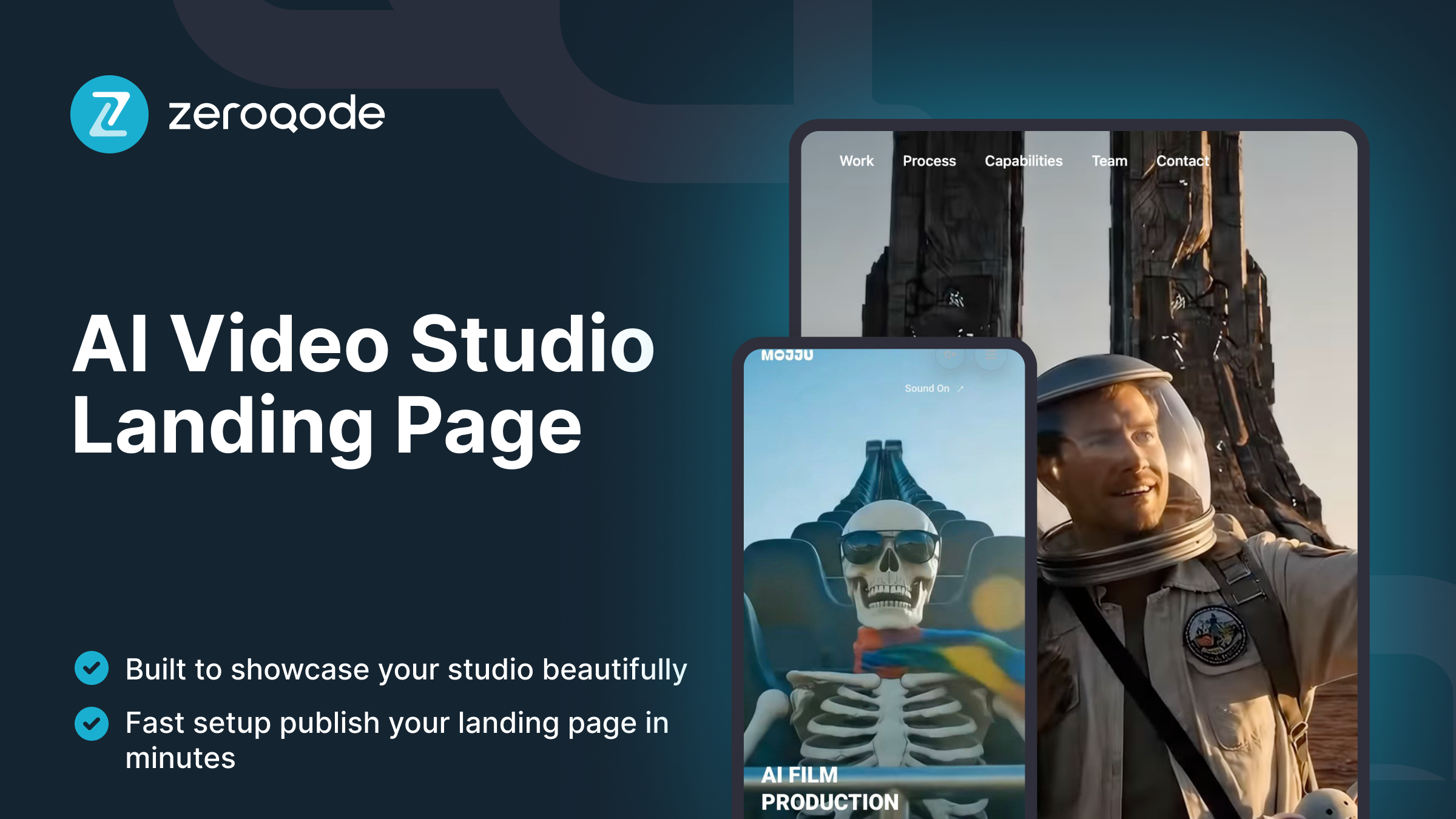 AI Video Studio Landing screenshot 1