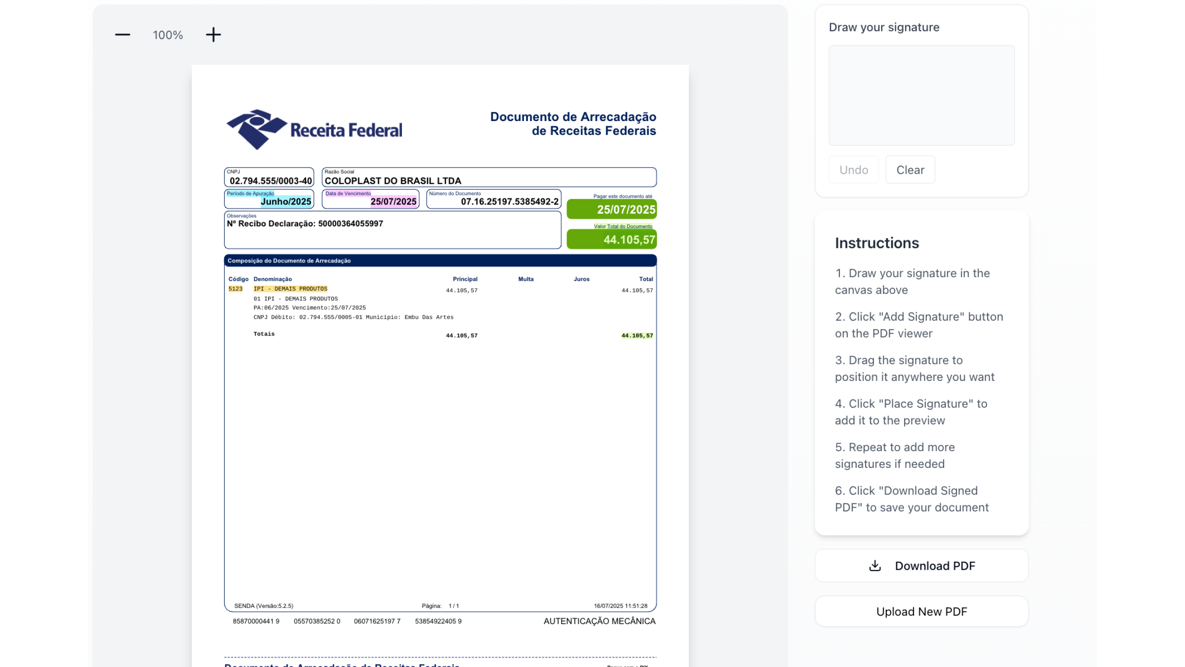PDF Signature Tool screenshot 3
