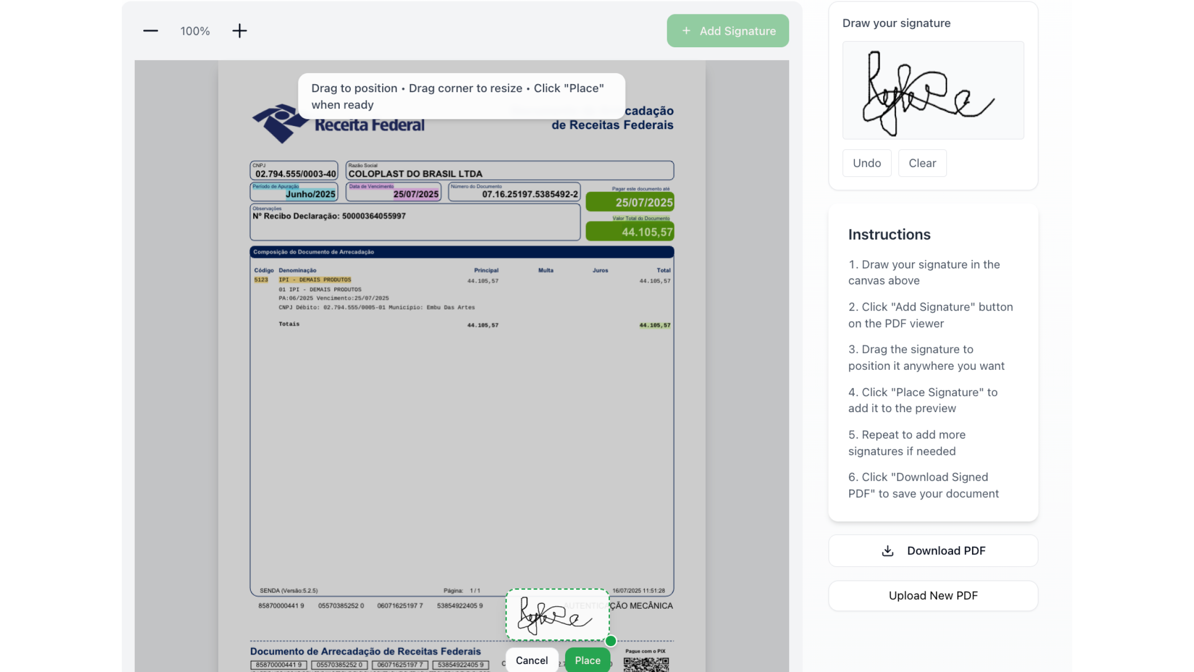 PDF Signature Tool screenshot 4