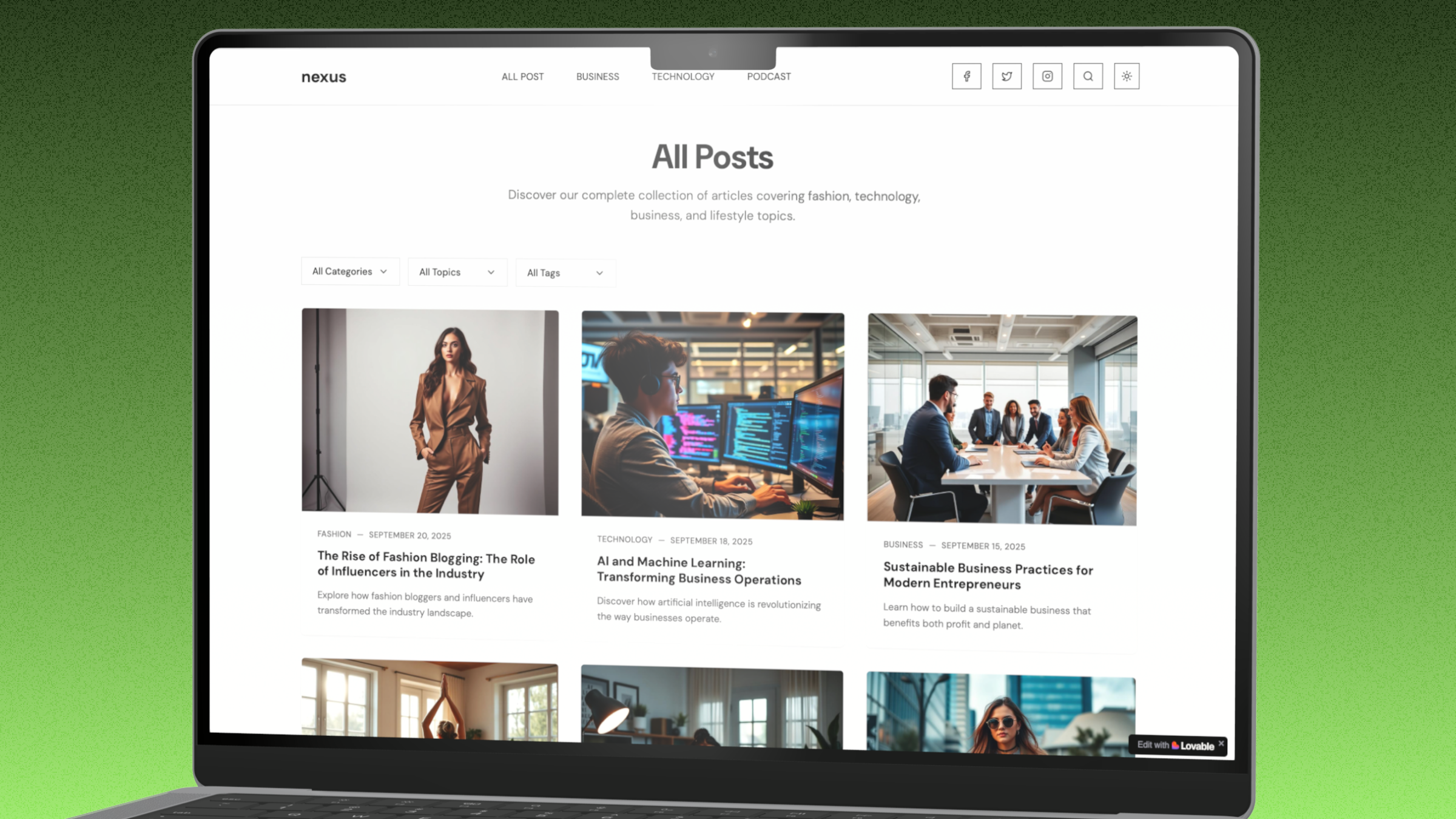 Personal Blogging site screenshot 3