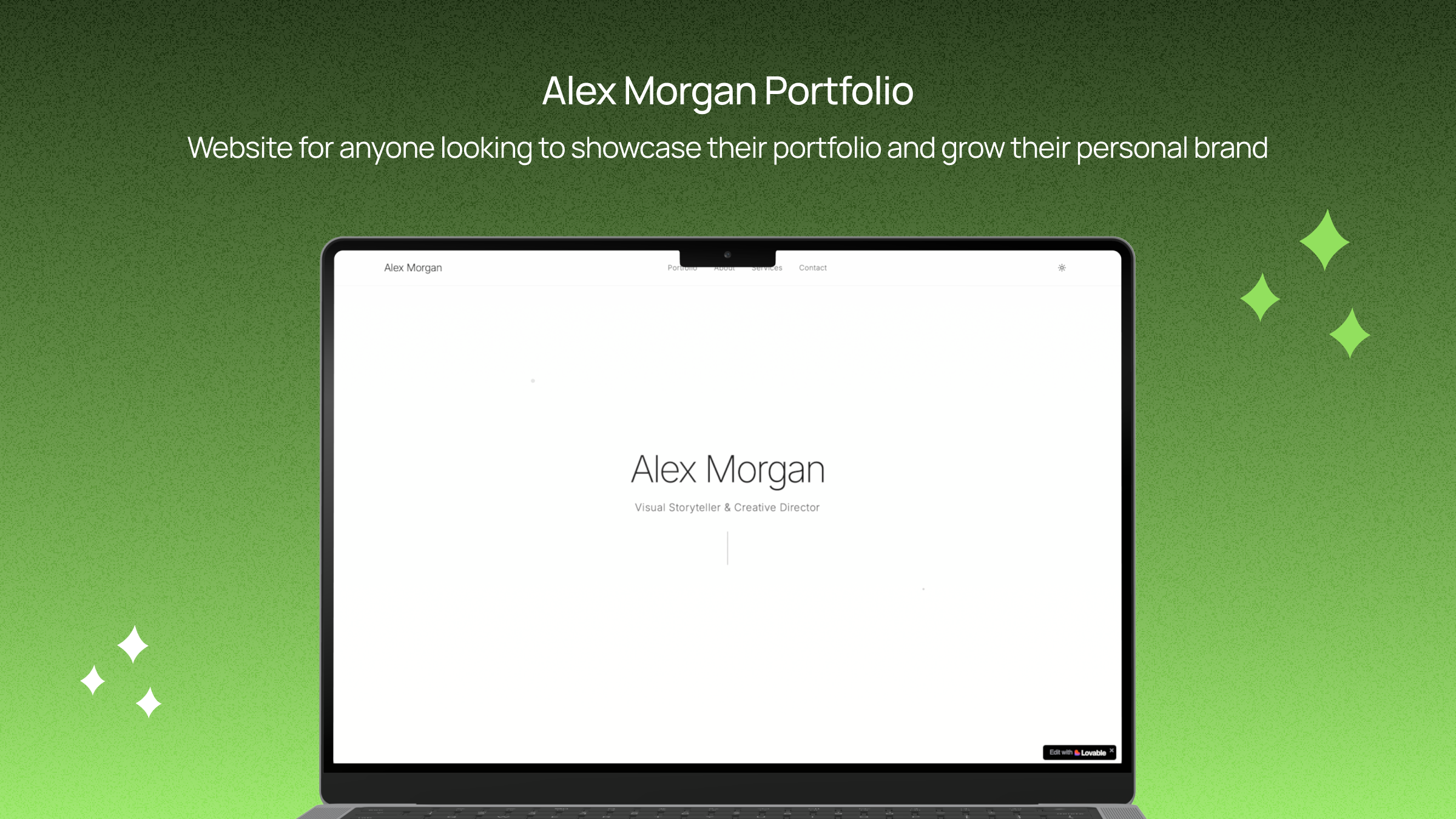 Portfolio site screenshot 1