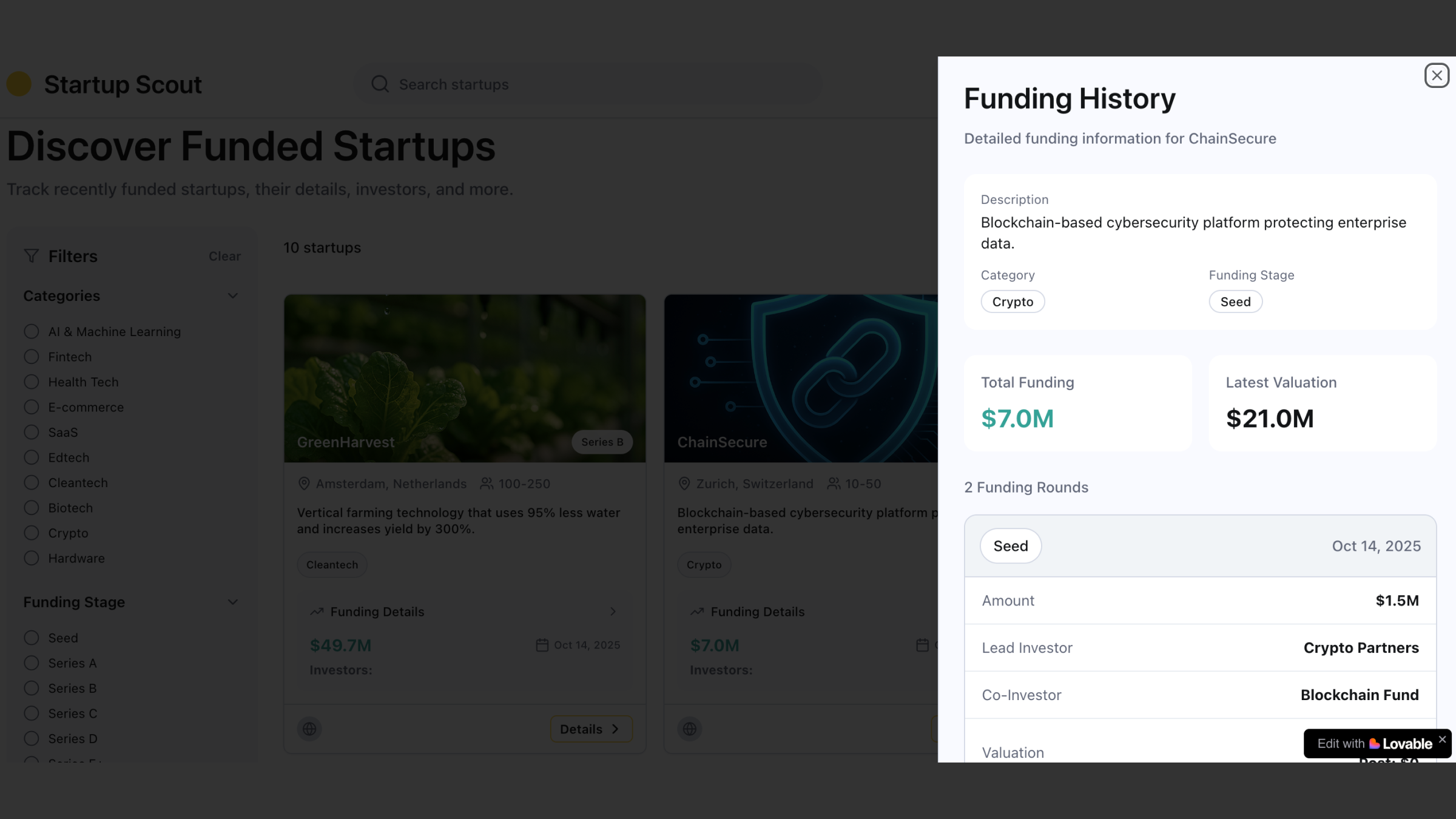 Startup Scout screenshot 3