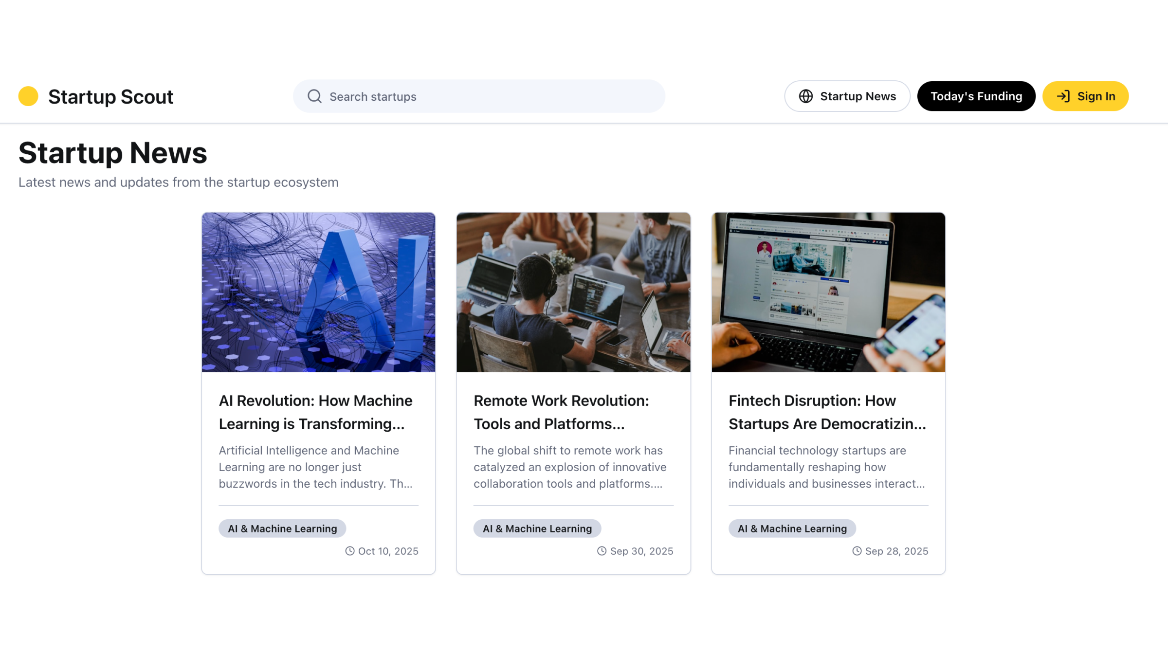 Startup Scout screenshot 4
