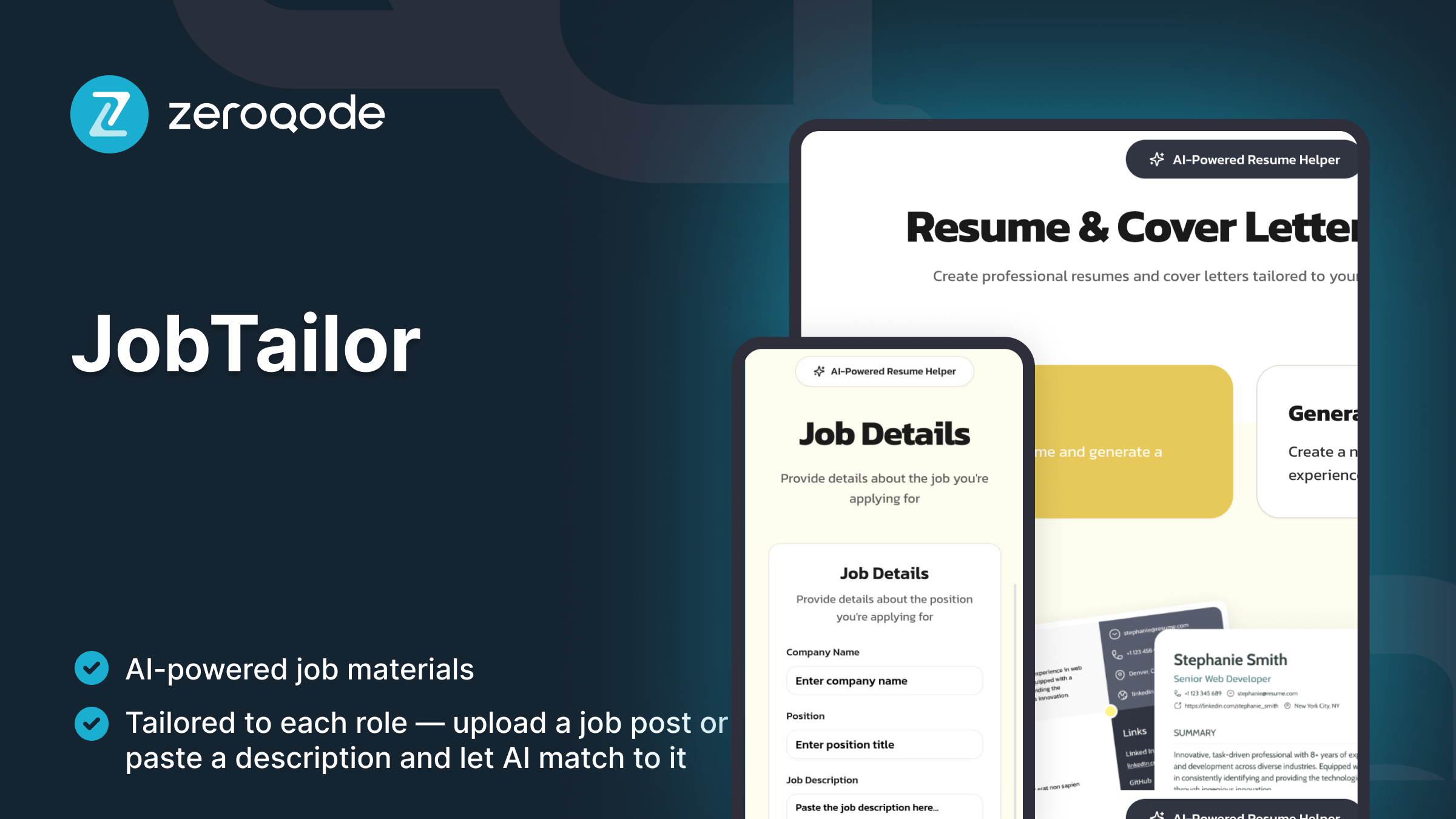 JobTailor screenshot 1