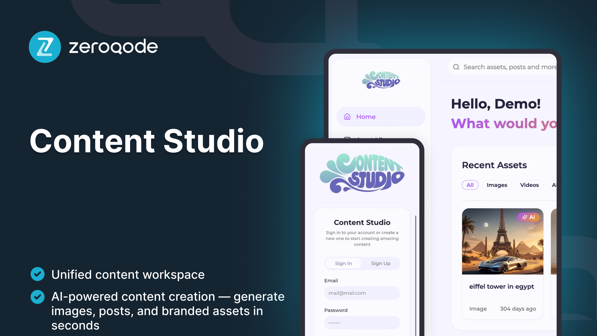 Content Studio screenshot 1