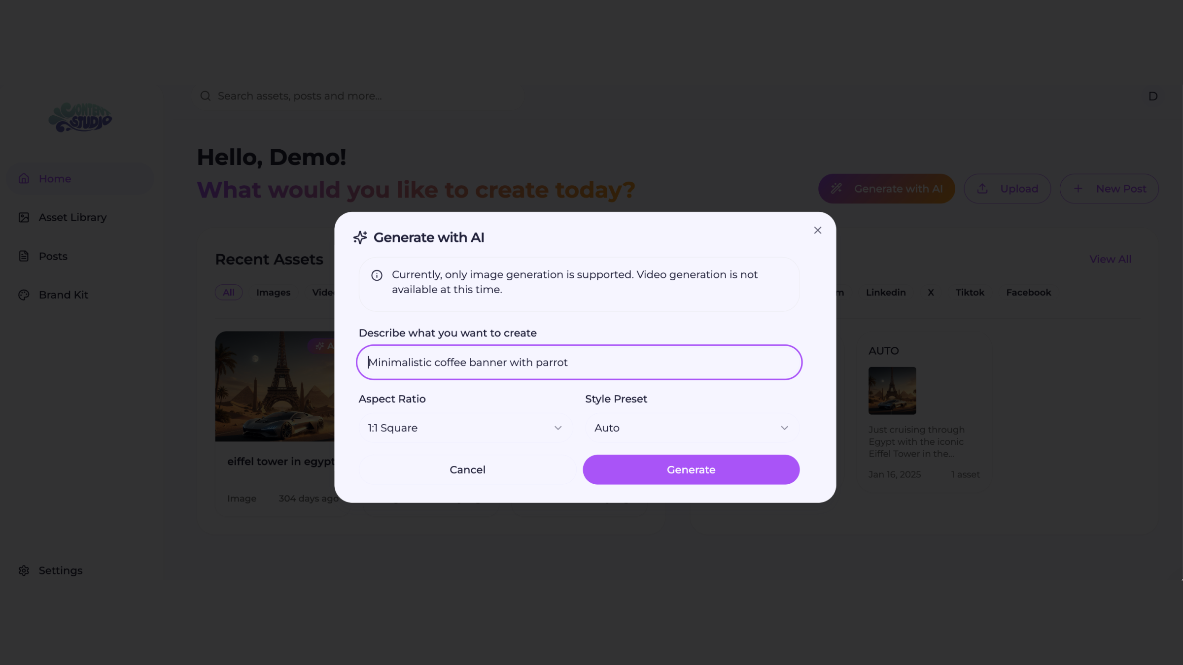 Content Studio screenshot 3