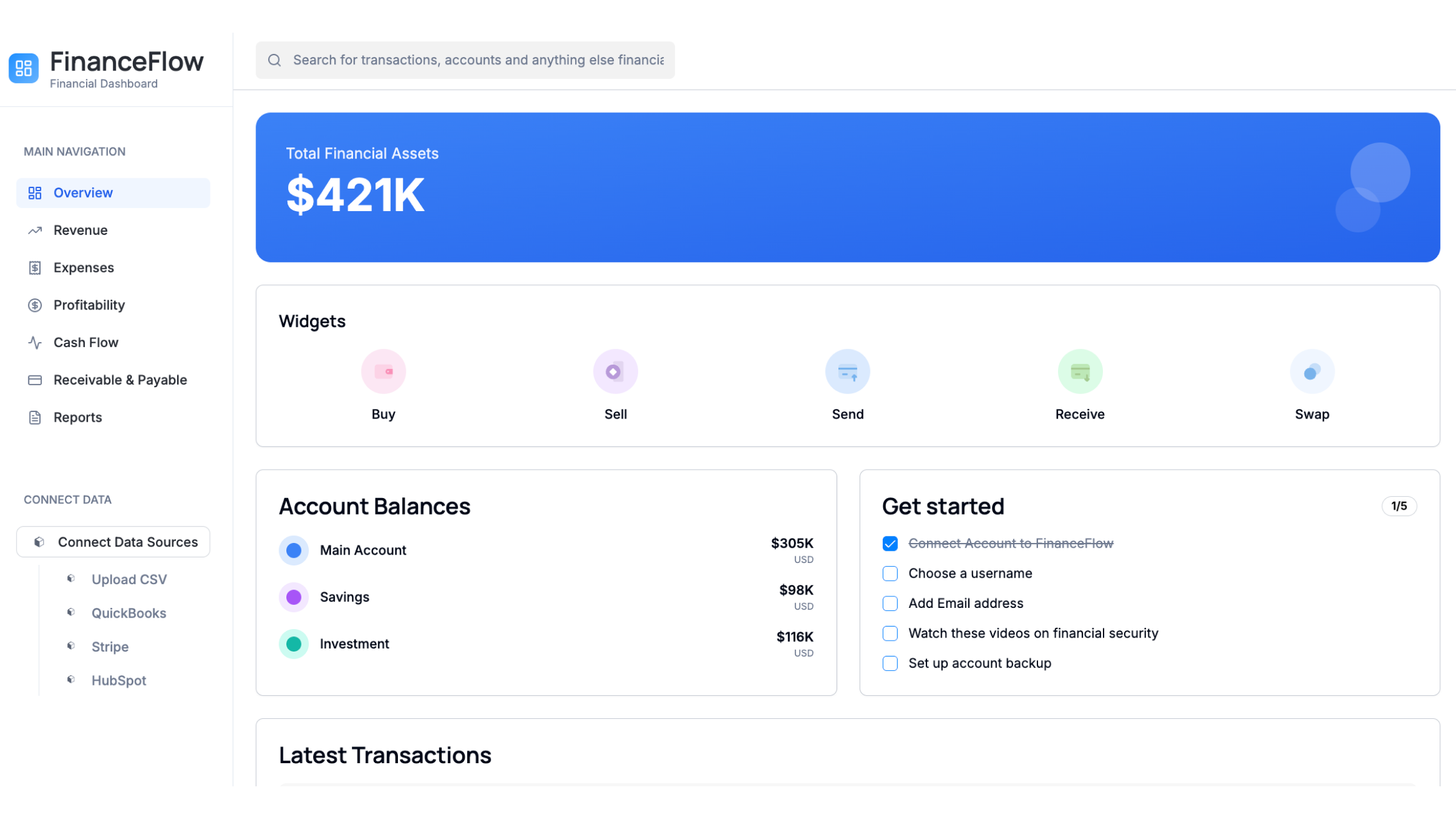 FinanceFlow screenshot 2