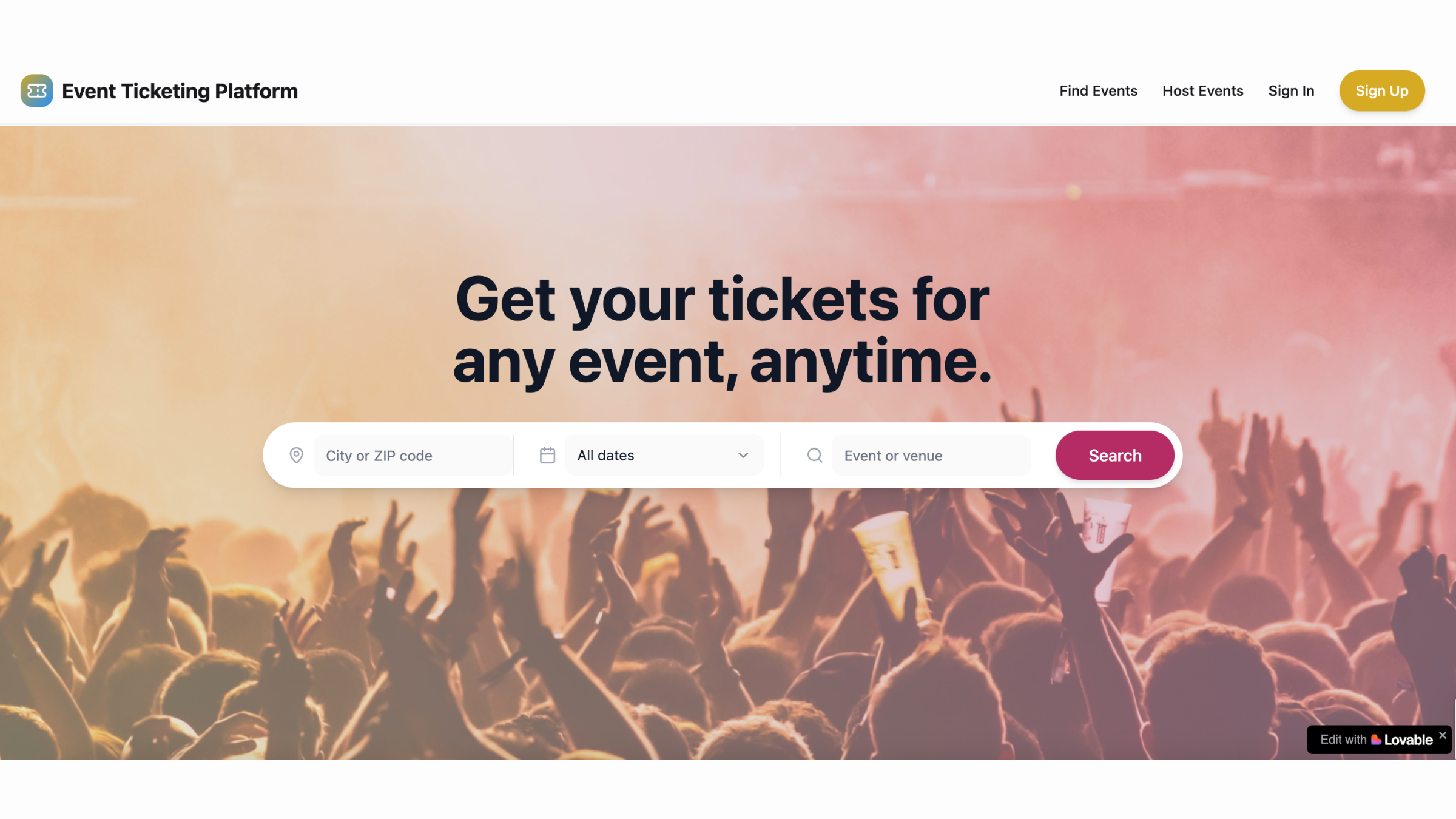 TicketNest screenshot 2