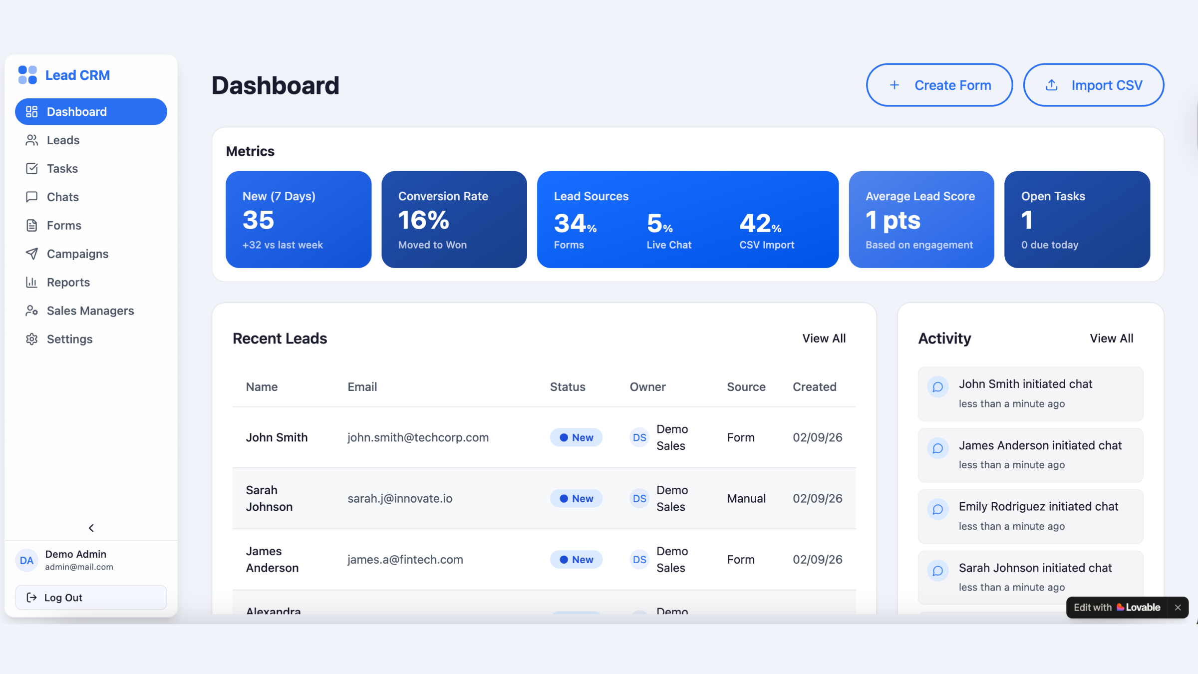 Lead CRM screenshot 3