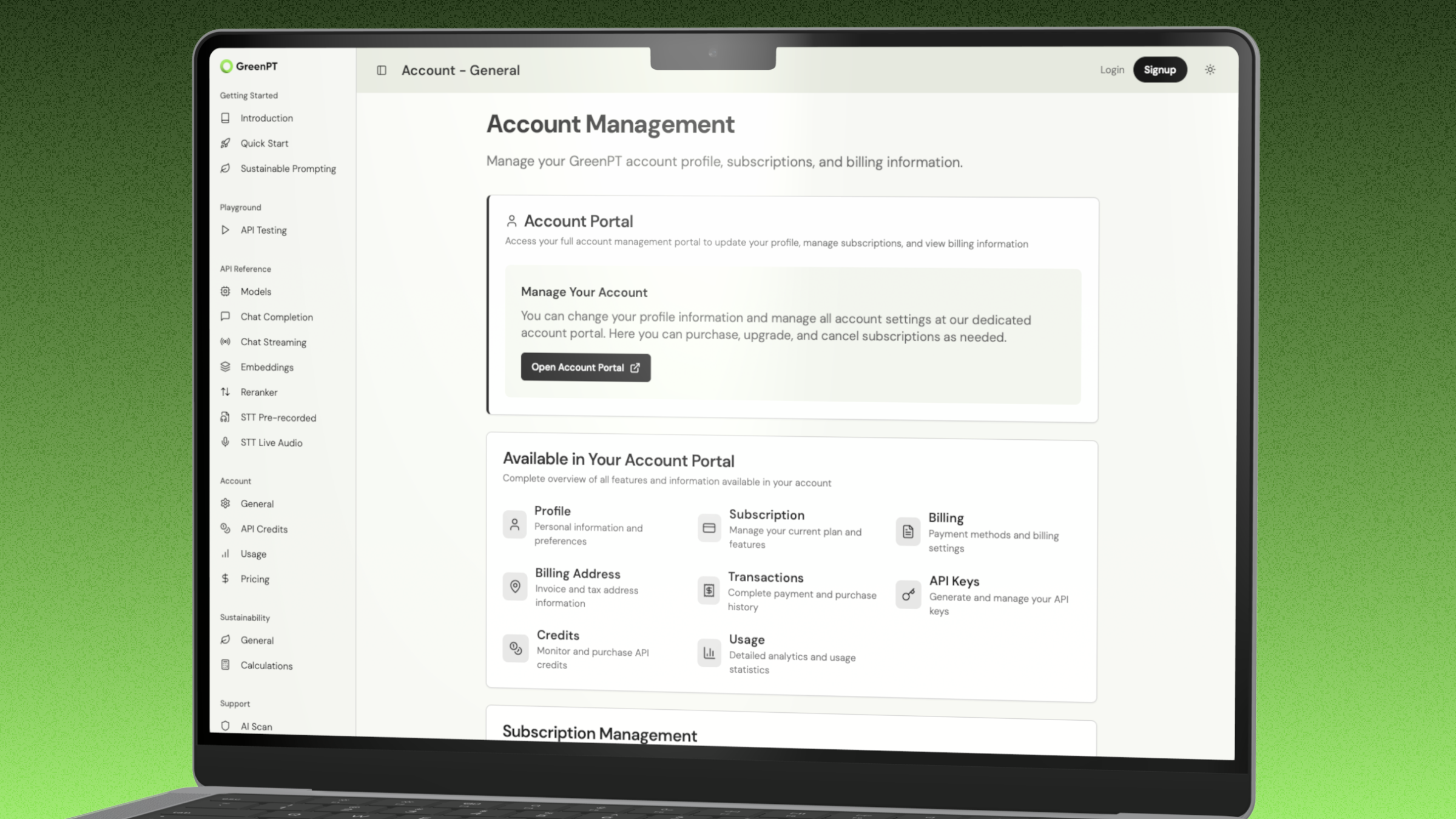 GreenPT Docs Site screenshot 3