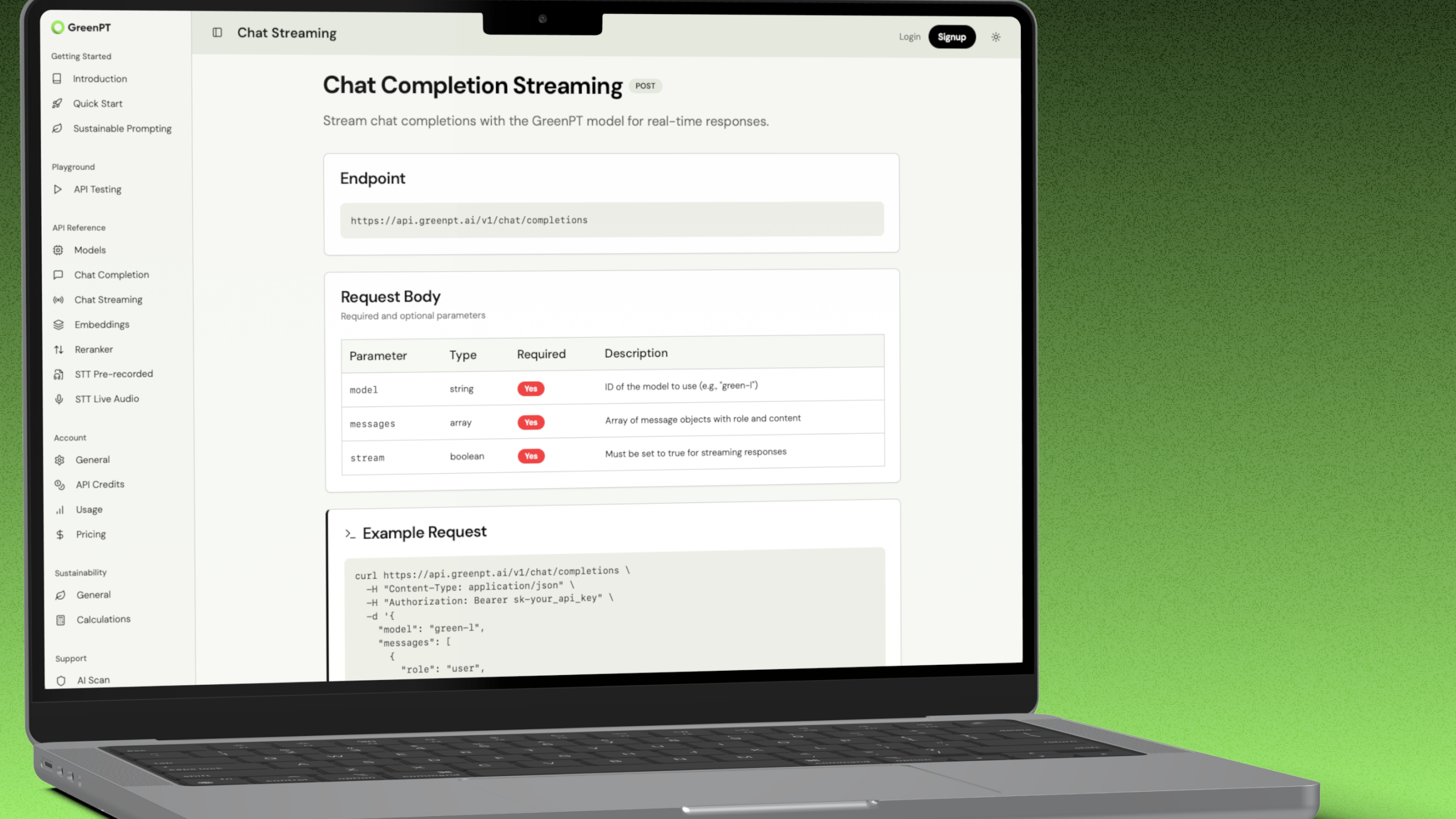 GreenPT Docs Site screenshot 4