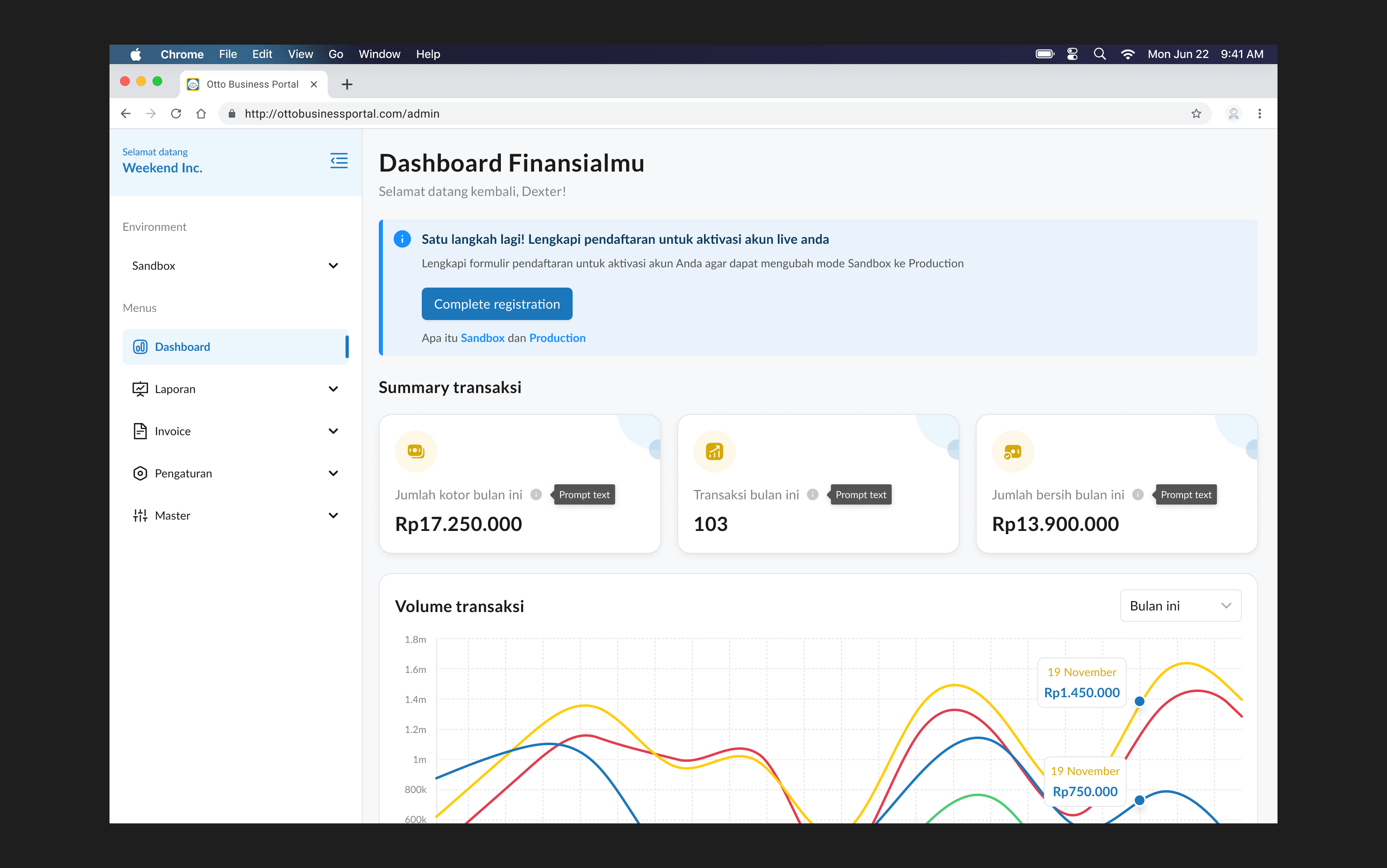 Stripe-Like Payment Dashboard screenshot 2
