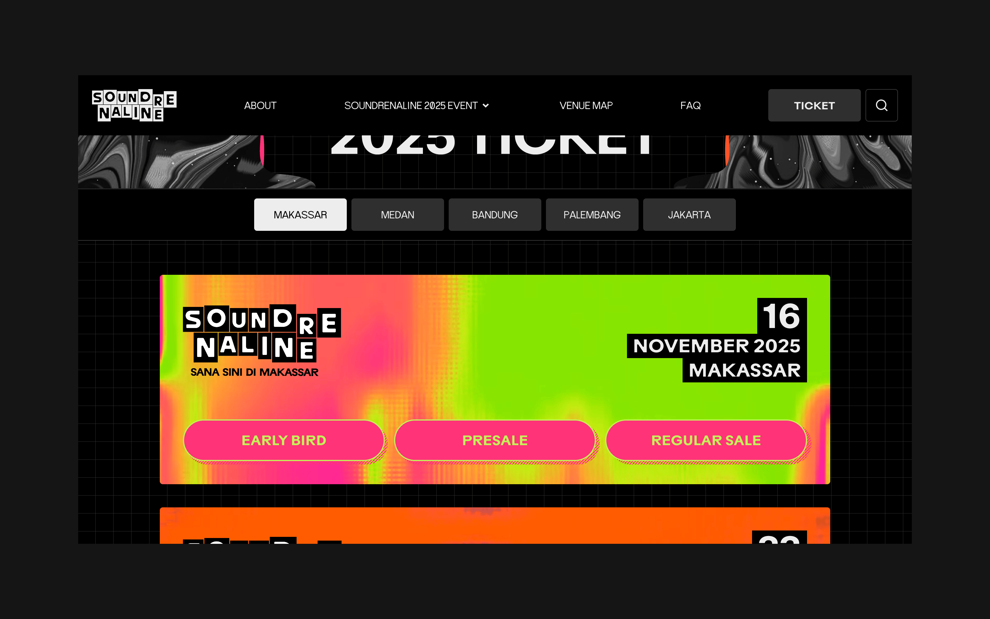 Soundrenaline Website screenshot 5